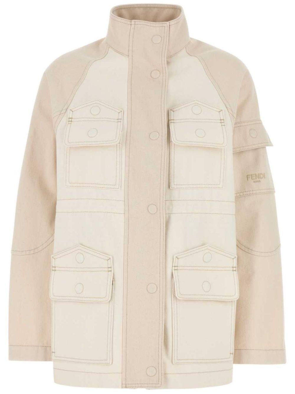 Denim bomber jacket FLF802 AT23F08QQ FENDI 