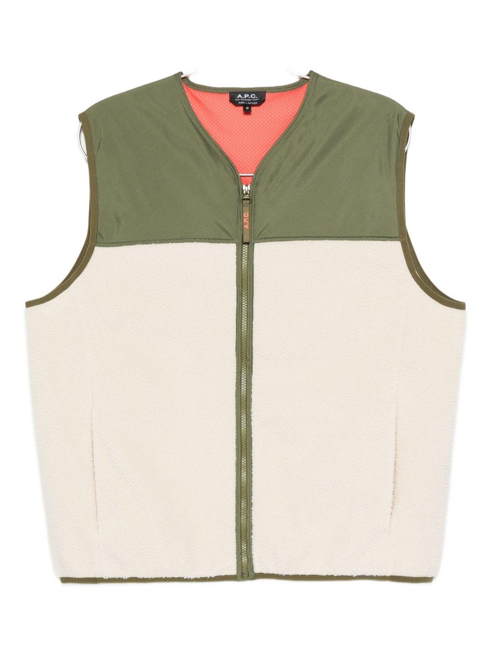 Bicolor gilet PSAIF H32022AAC A.P.C. 