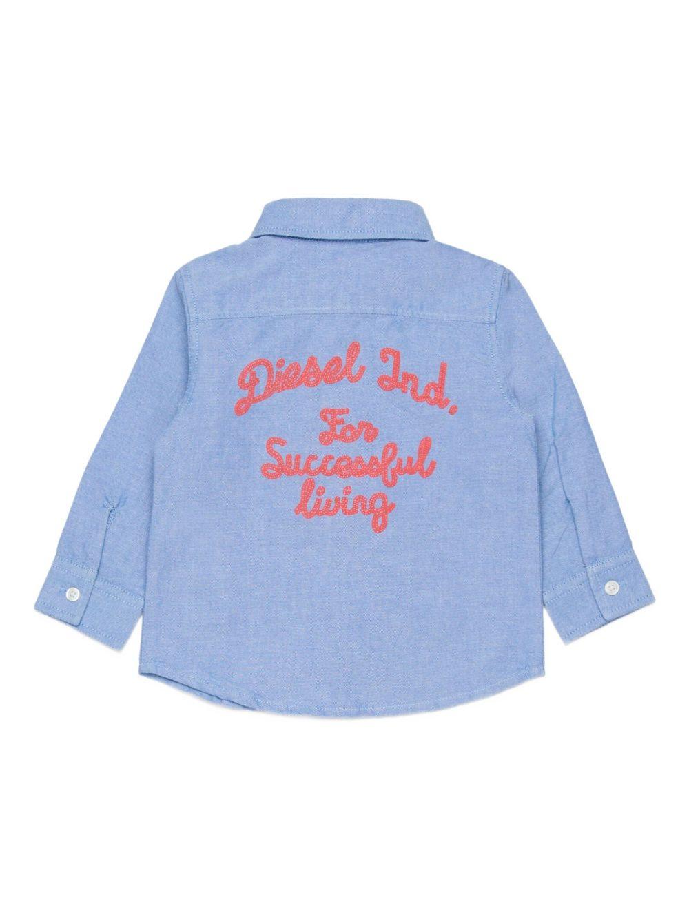 Shirt with embroidered back K00770KXBQ1C ELBK817 DIESEL KIDS 