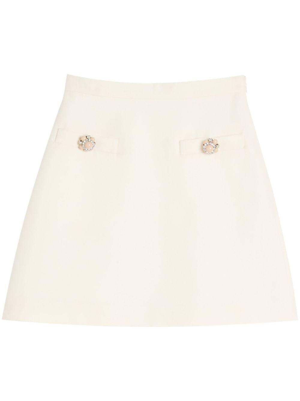 Crepe couture mini skirt<BR/><BR/><BR/> 6B3RACH71CF A03 VALENTINO GARAVANI 