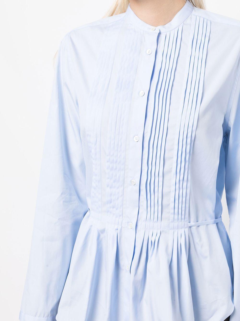 peplum button-up shirt S6_G_5446 C11807126 ASPESI 