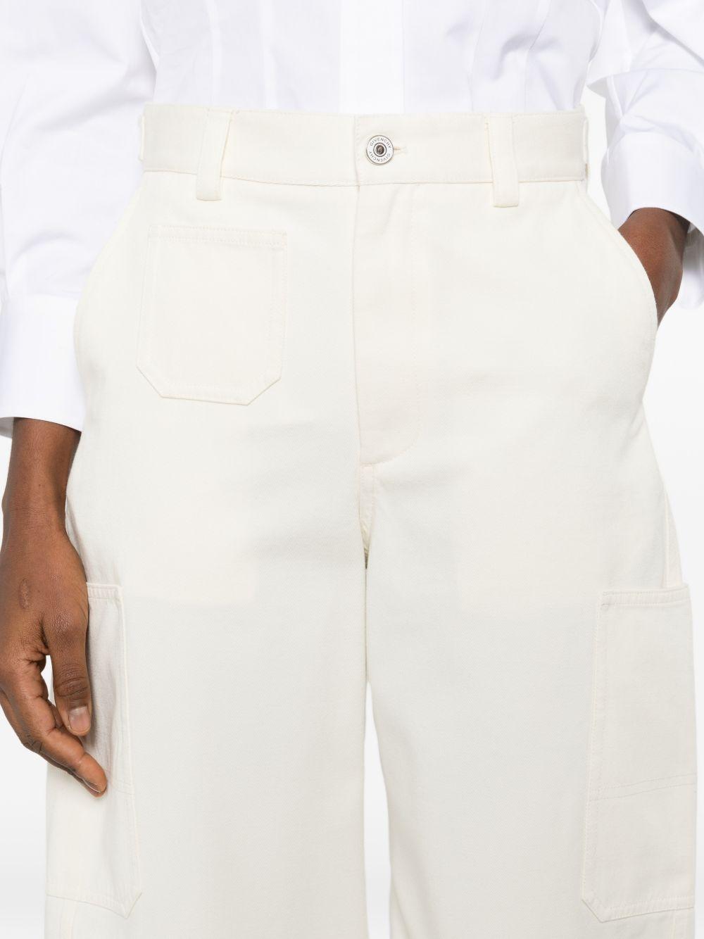 Cocoon cropped cargo pants in cotton and wool BW519H164D 105 GIVENCHY 