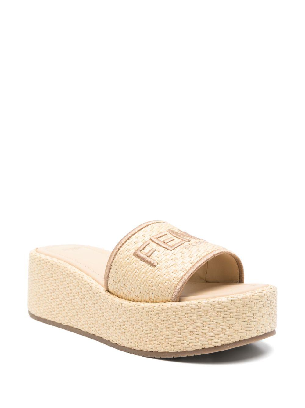 Fendi Sunshine Flatform Slides 8R8515 AUHIF1DAI FENDI 