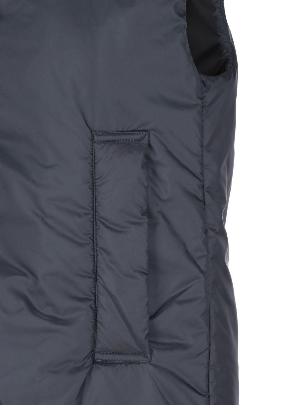 Water-repellent padded canvas hooded gilet 2619291044 GREENGO008 MAX MARA THE CUBE 