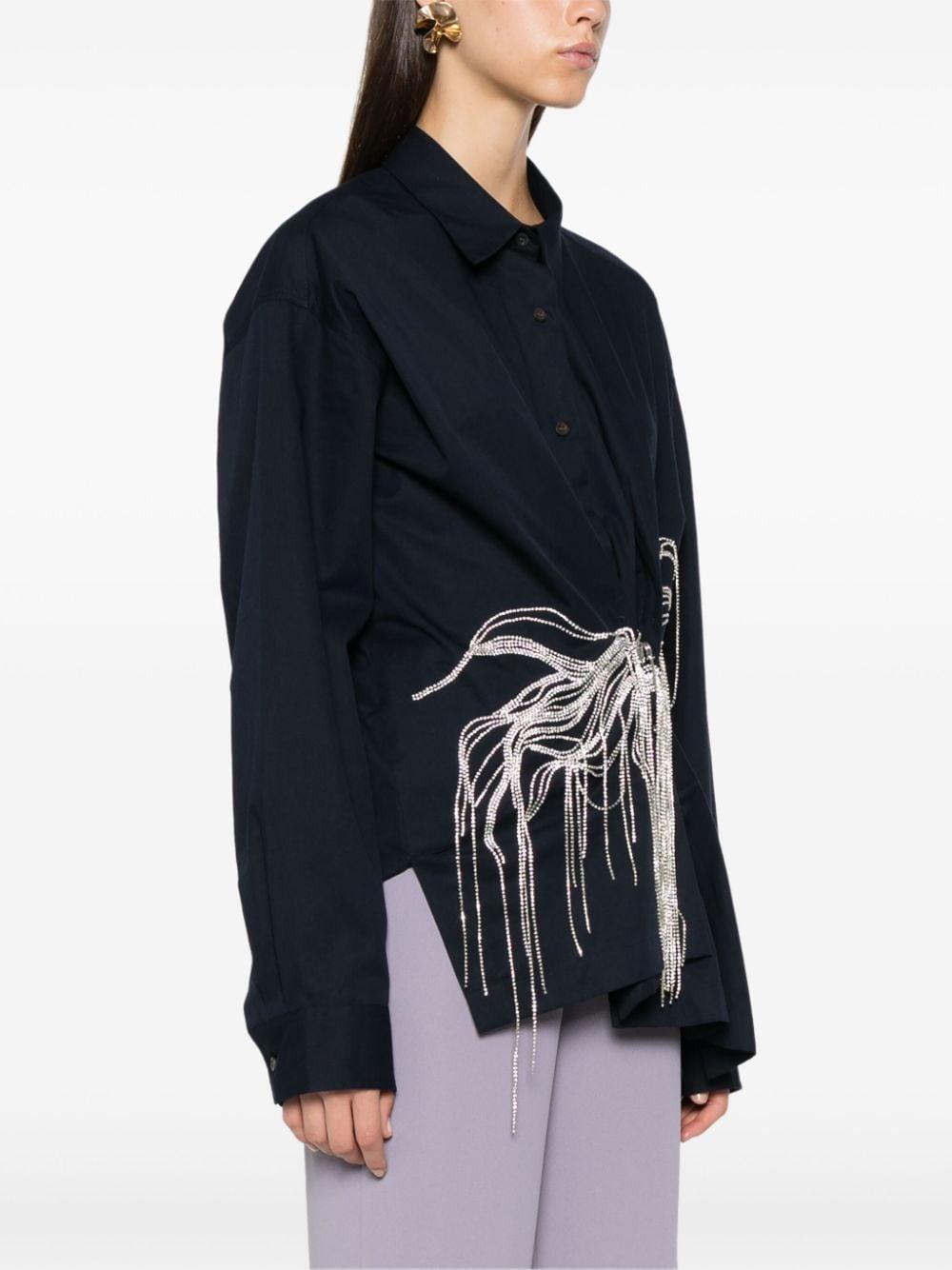 Rhinestone-embellished shirt<BR/><BR/> 010743 9295509 DRIES VAN NOTEN 