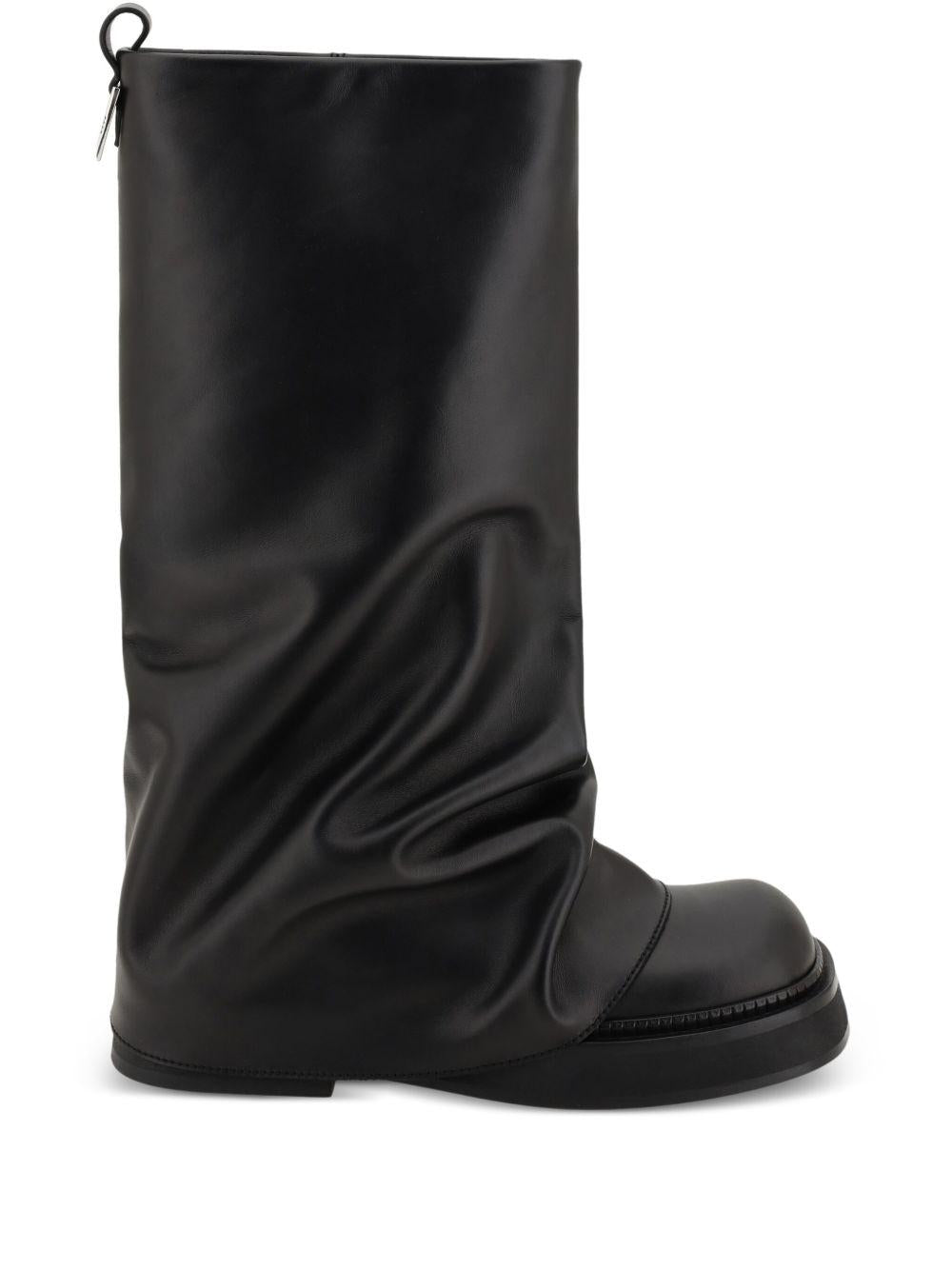 ''Robin'' black combat boot 241WSH00798 LBT019AA100 THE ATTICO 