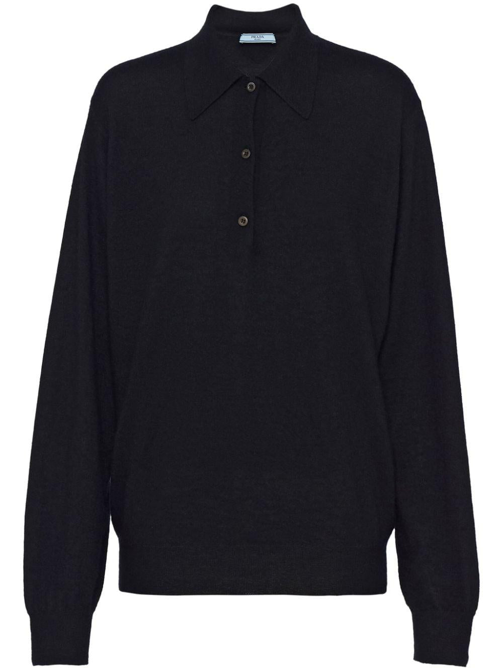 Cashmere polo t-shirt P24F2E 14XDF0002 PRADA 