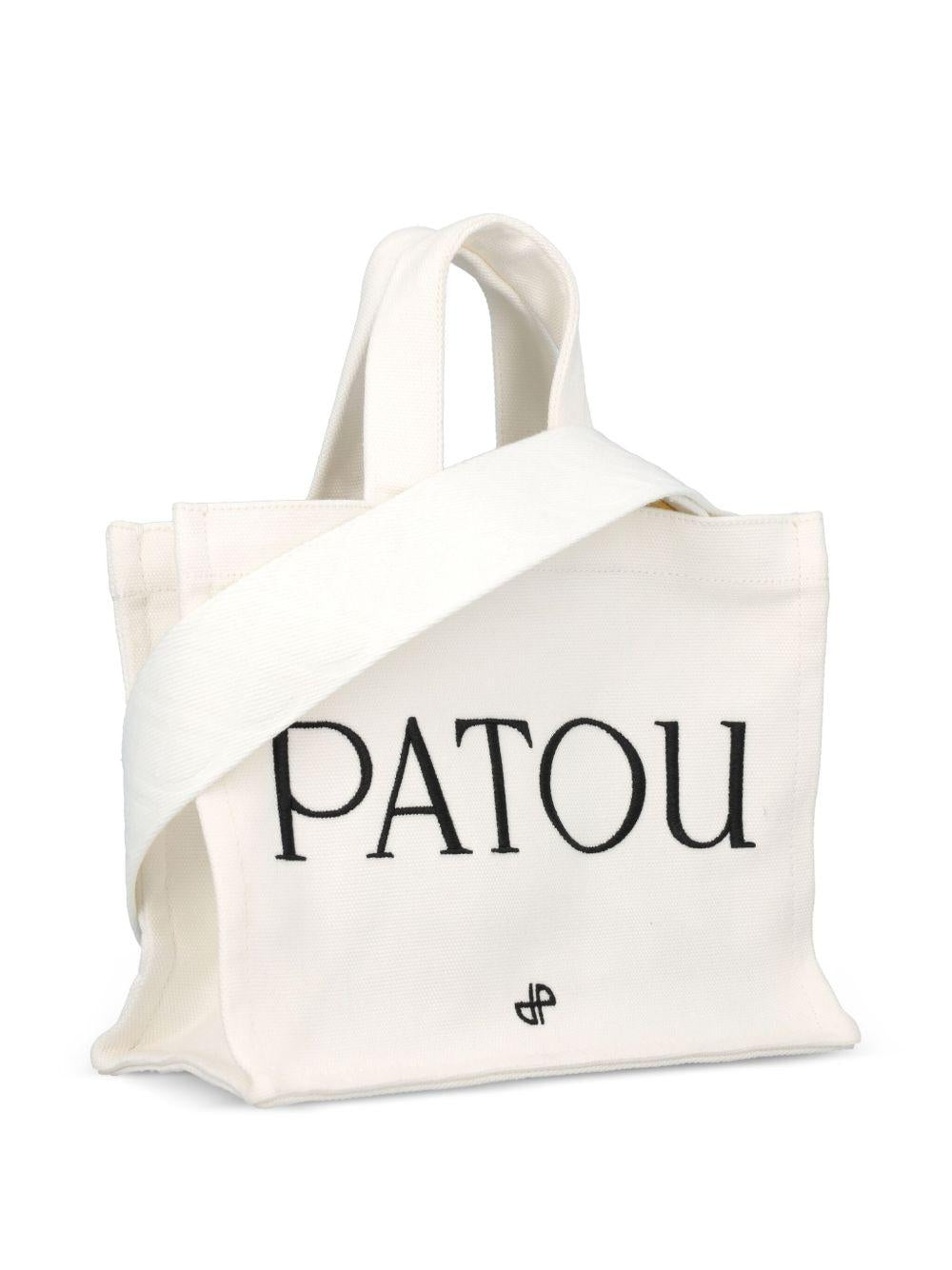 Small Patou canvas tote bag<BR/><BR/><BR/> AC0440076 001W PATOU 