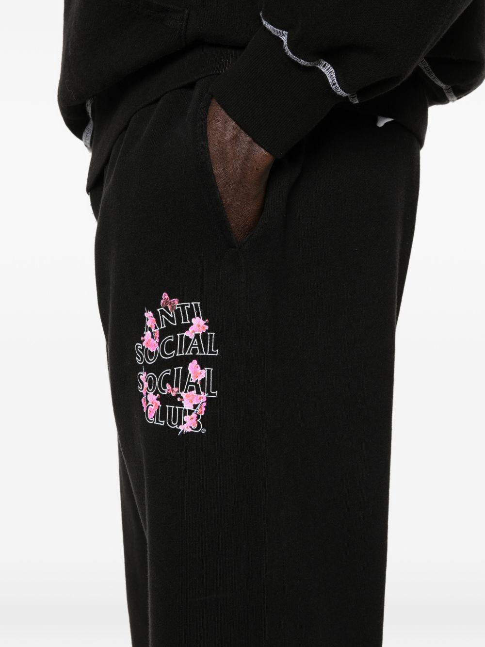 contrast-stitch track pants ASSC120008 BLACK ANTI SOCIAL SOCIAL CLUB 