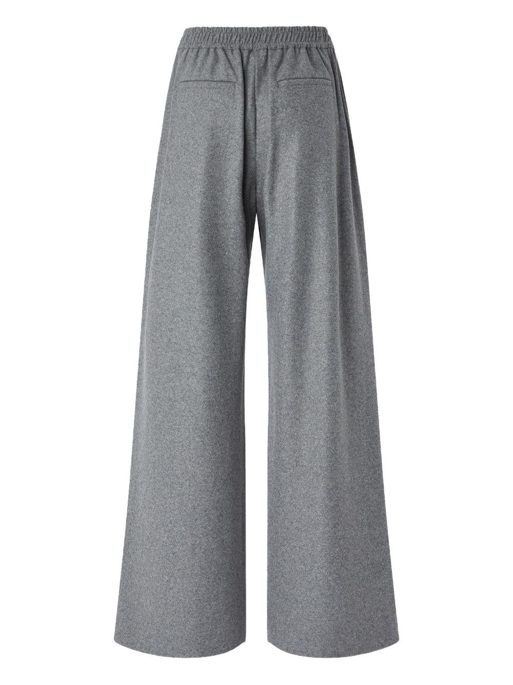 Wide-leg long trousers in wool blend 106118 A2ZUI76 PINKO 