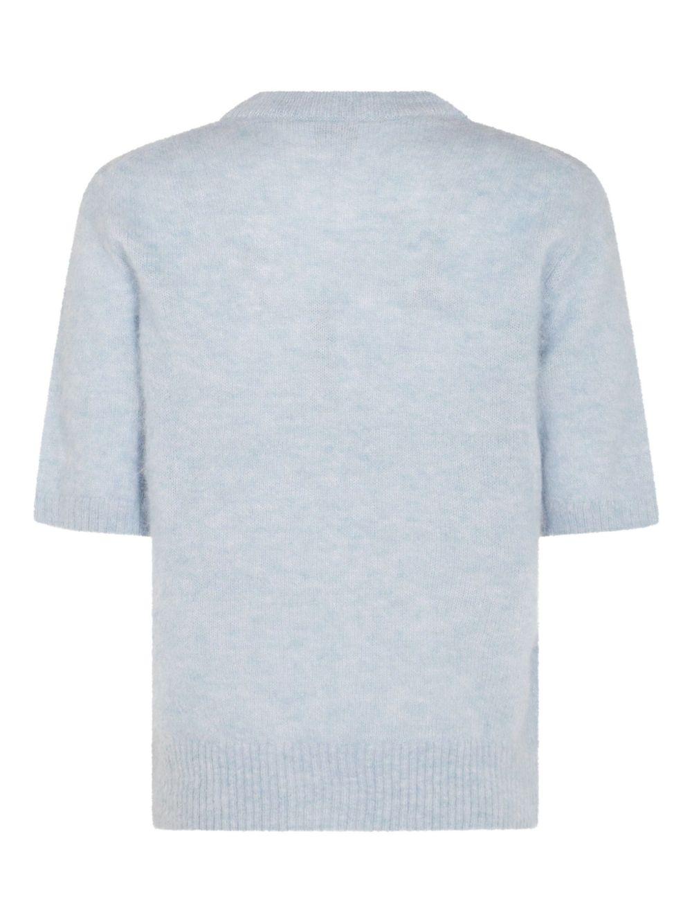 T-shirt with logo and print K2517 326 GANNI 