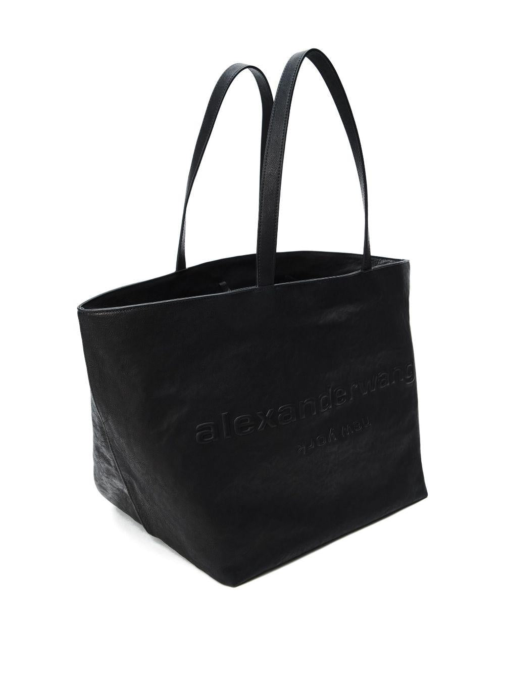 Leather Punch Tote<BR/> 20325T20L 001 ALEXANDER WANG 