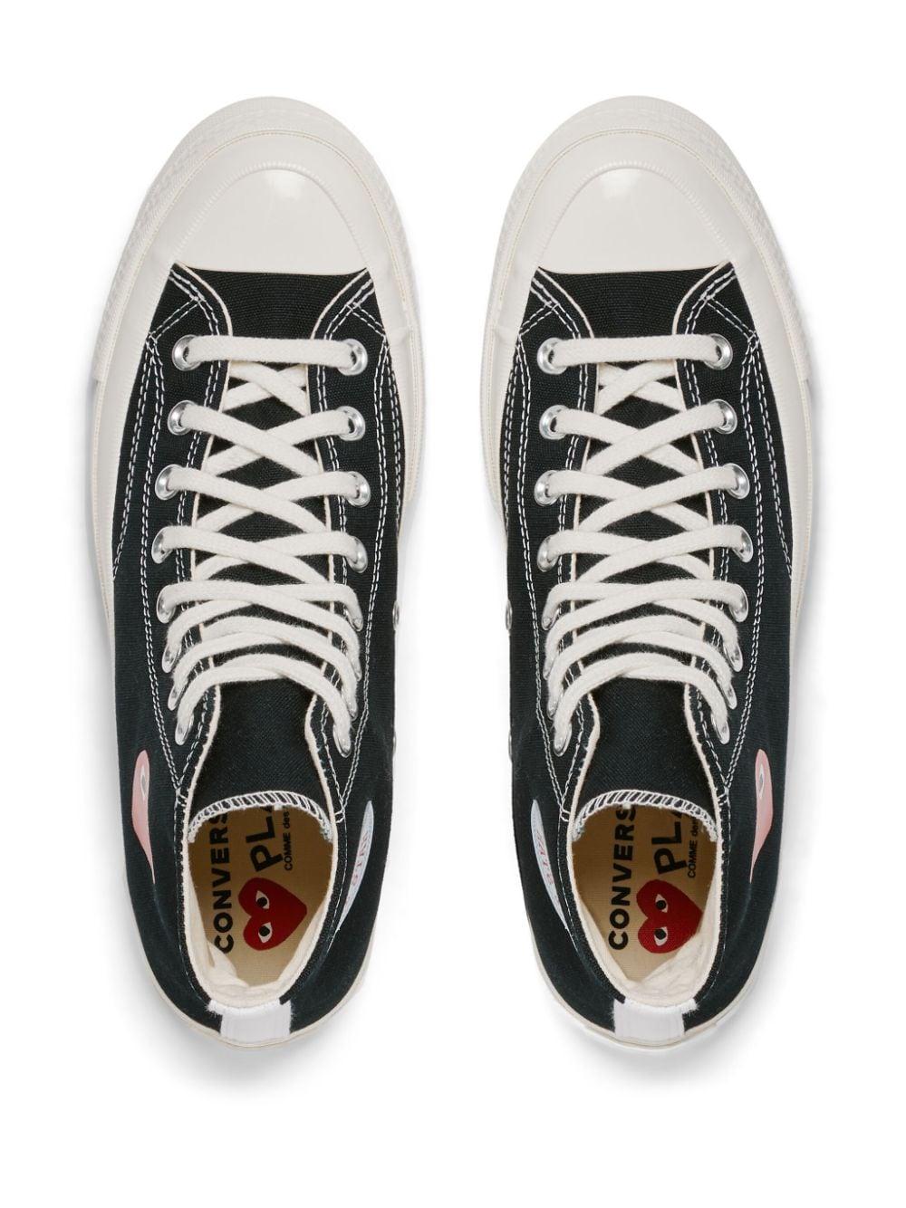Single Heart Chuck '70 sneakers AZ-K129-001 BLACK COMME des GARÇONS PLAY x Converse 