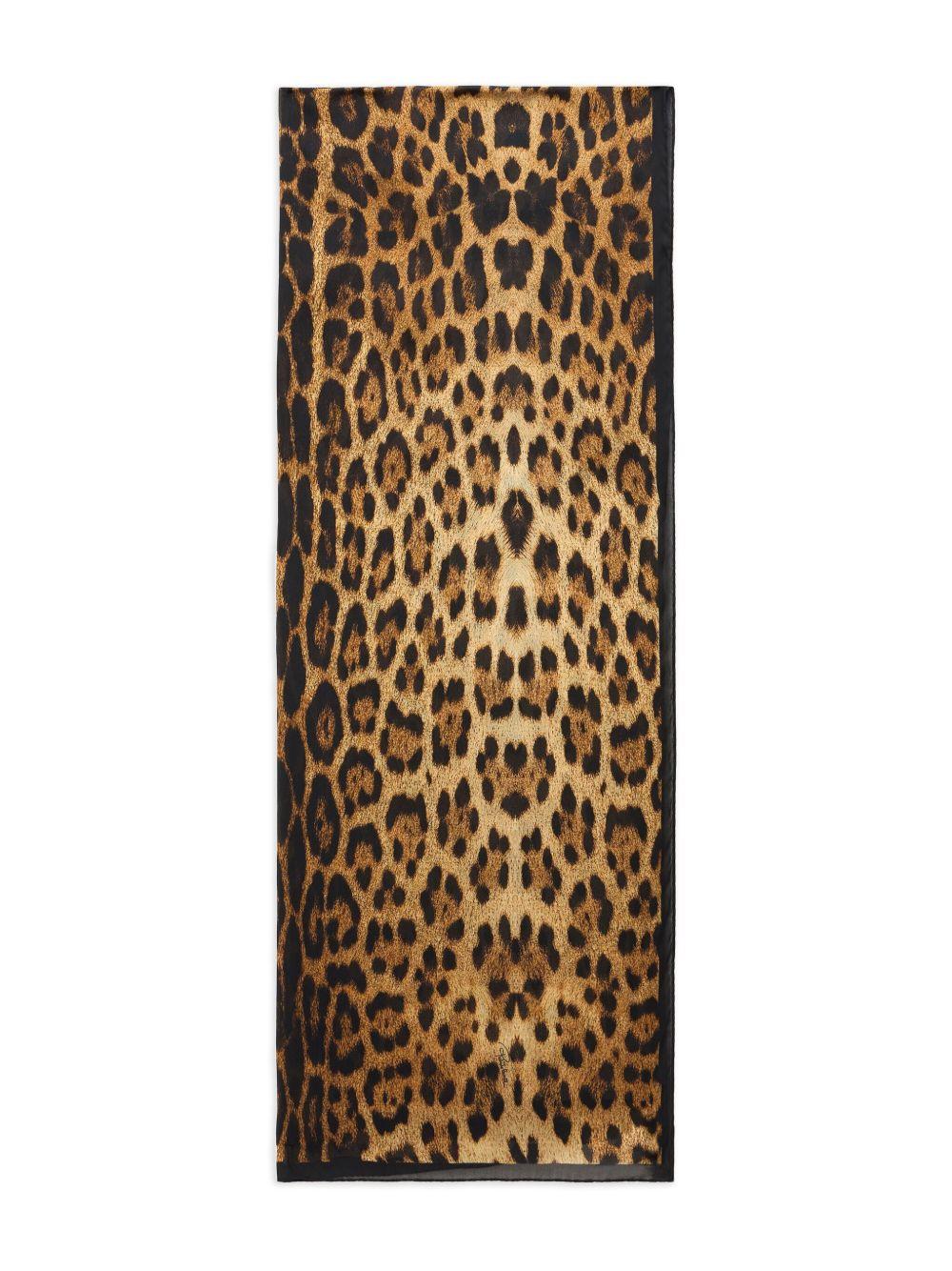 Silk Scarf With Jaguar Skin Print VWI001 HZQ7100504 ROBERTO CAVALLI 