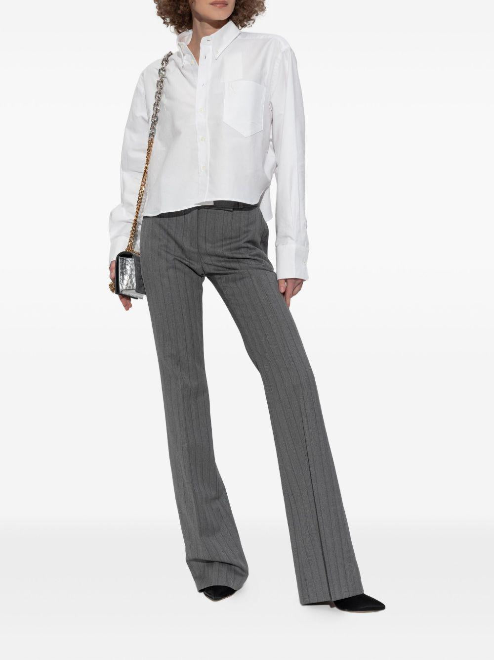 Herringbone Bumster Trousers 838792 QJAFE1121 ALEXANDER MCQUEEN 