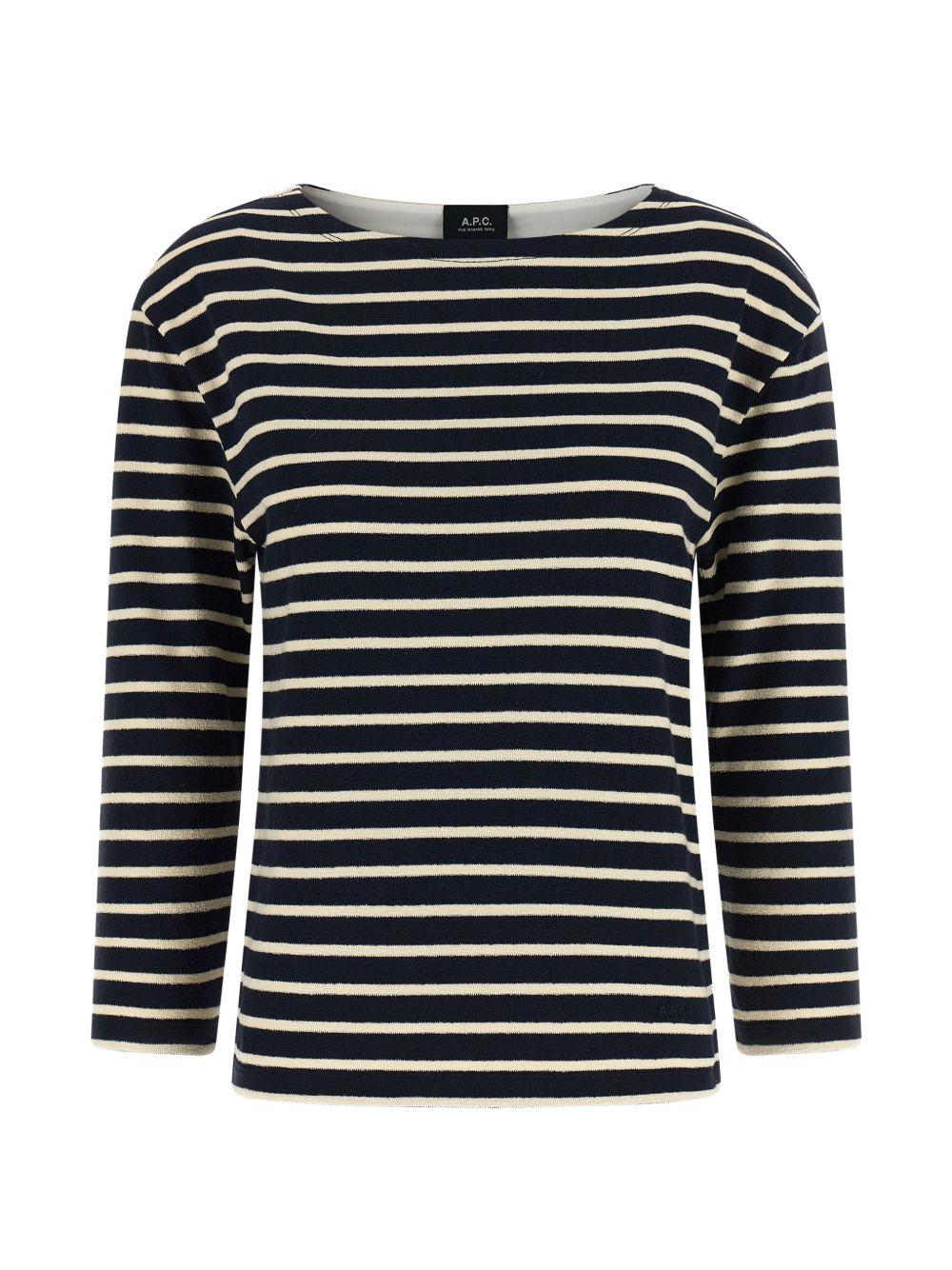 striped round-neck knitwear COHLT F26525IAK A.P.C. 