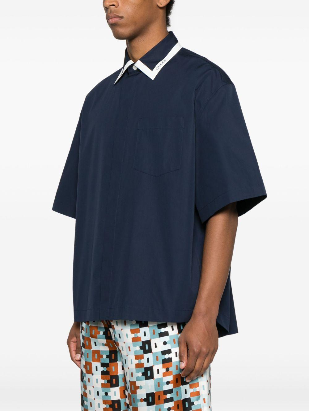 Logo-detail shirt<BR/><BR/><BR/> 814704 Z7AHA4294 GUCCI 
