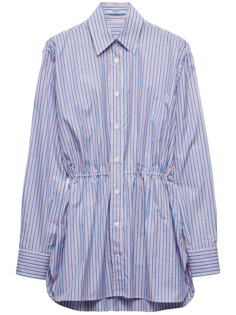 Striped poplin shirt<BR/><BR/><BR/> P488HG 16PFF0013 PRADA 