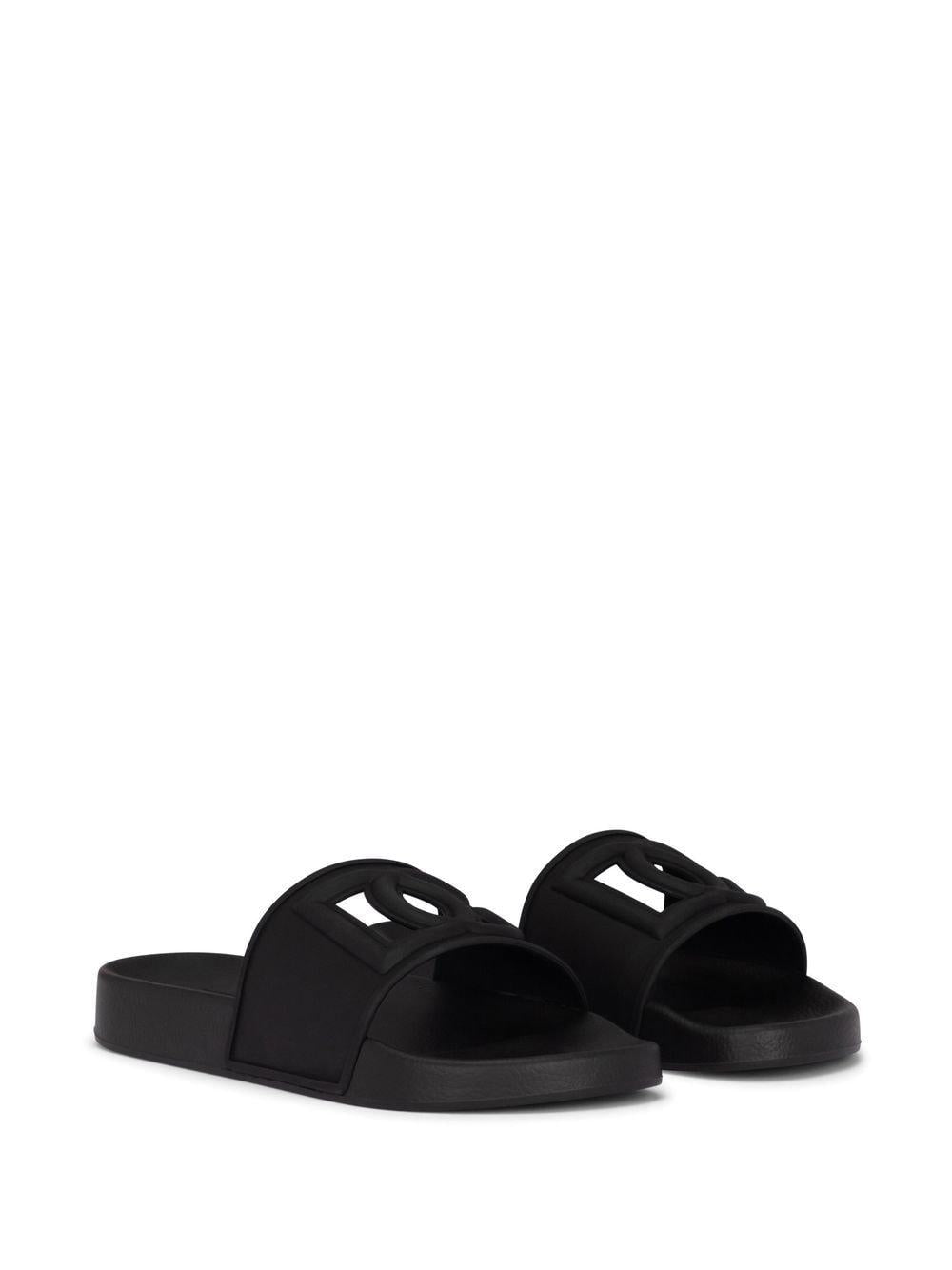 DG cut-out logo-lettering slides CW2079 AO6668B956 DOLCE & GABBANA 