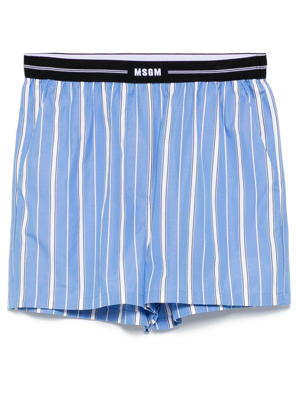 Striped shorts<BR/><BR/><BR/><BR/><BR/> 3841MDB08 25711785 MSGM 