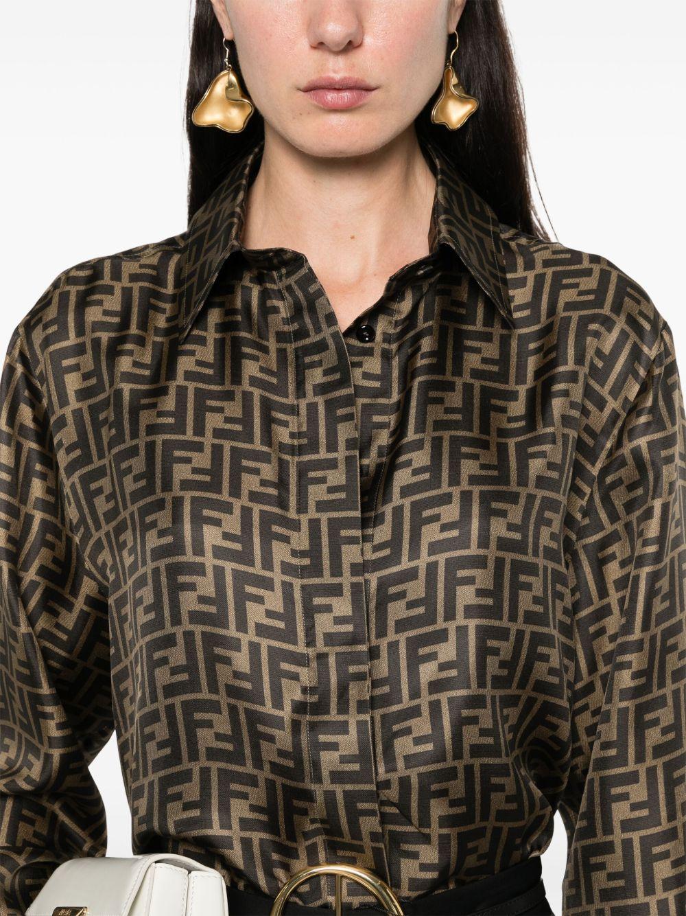 Oversized flowing shirt FS8107 A8G3F118W FENDI 