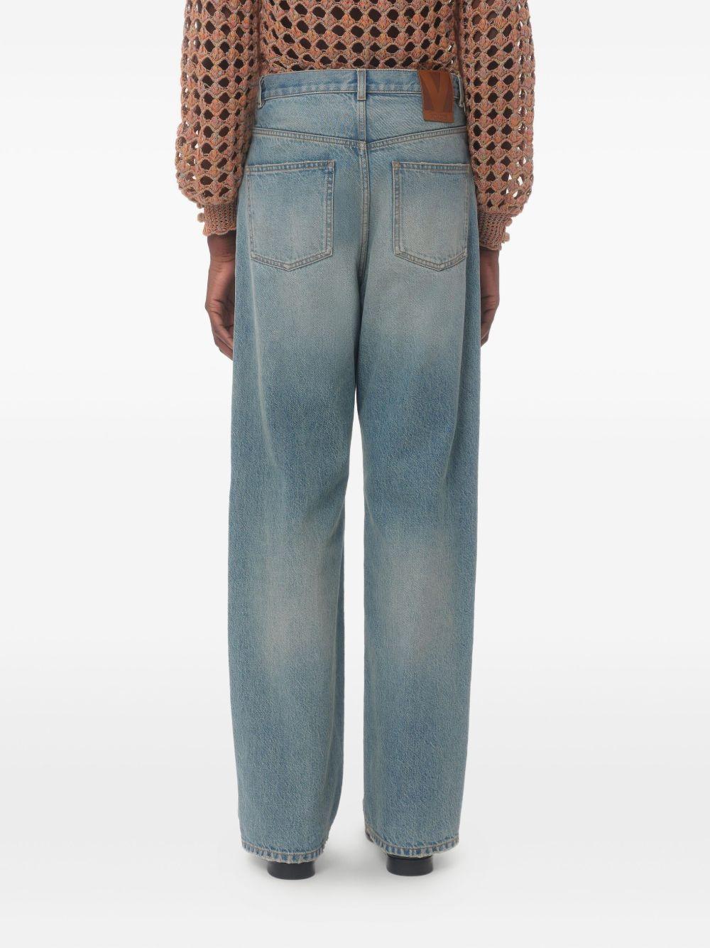 Straight-leg jeans<BR/><BR/> 6V0DE04NAV4 558 VALENTINO GARAVANI 