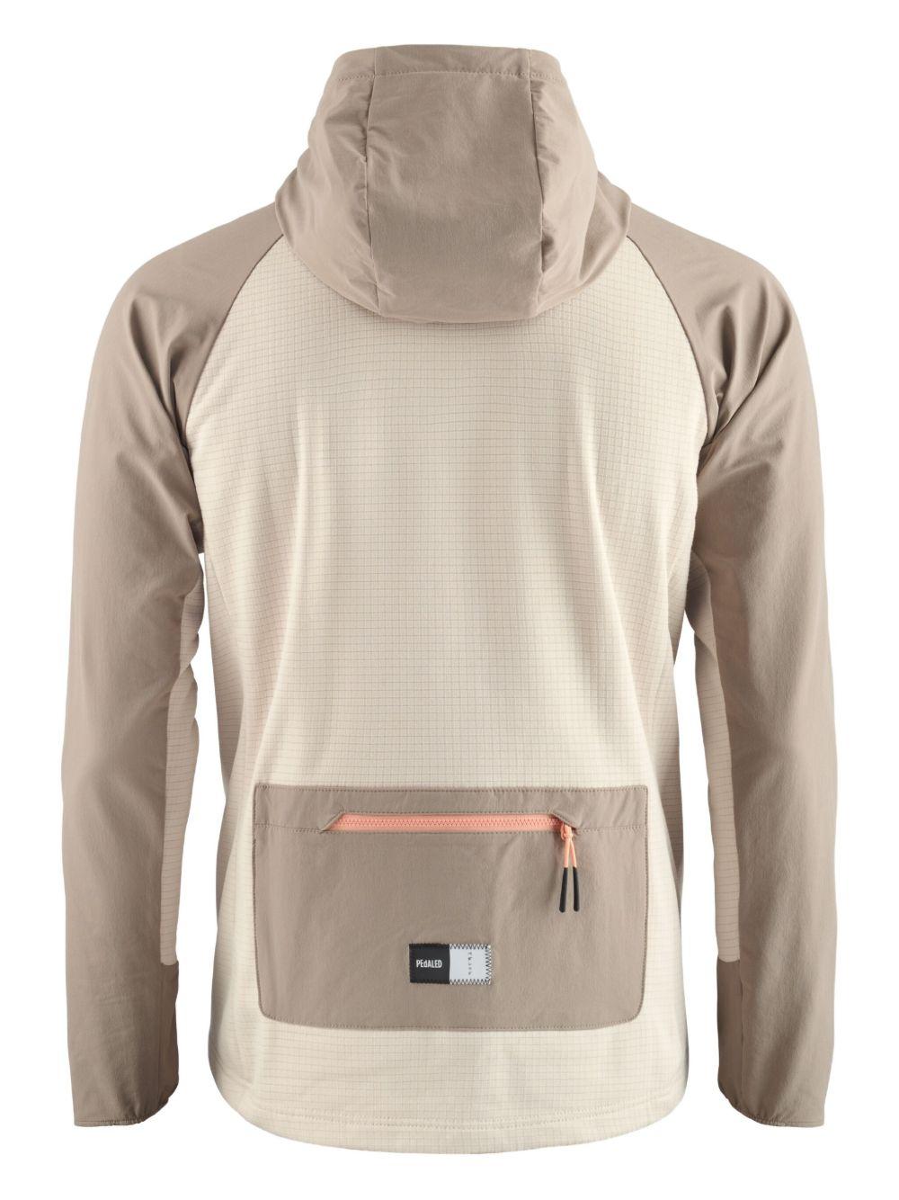 Beige gravel merino hooded jersey 24WHJJA 02PE PEdALED 