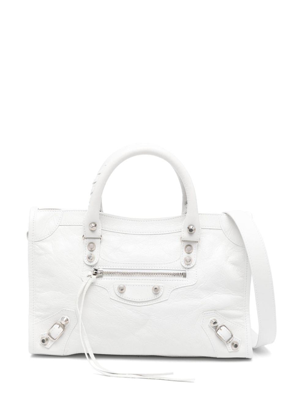 Small Le City leather tote bag<BR/><BR/> 811442 2AA9S9104 BALENCIAGA 