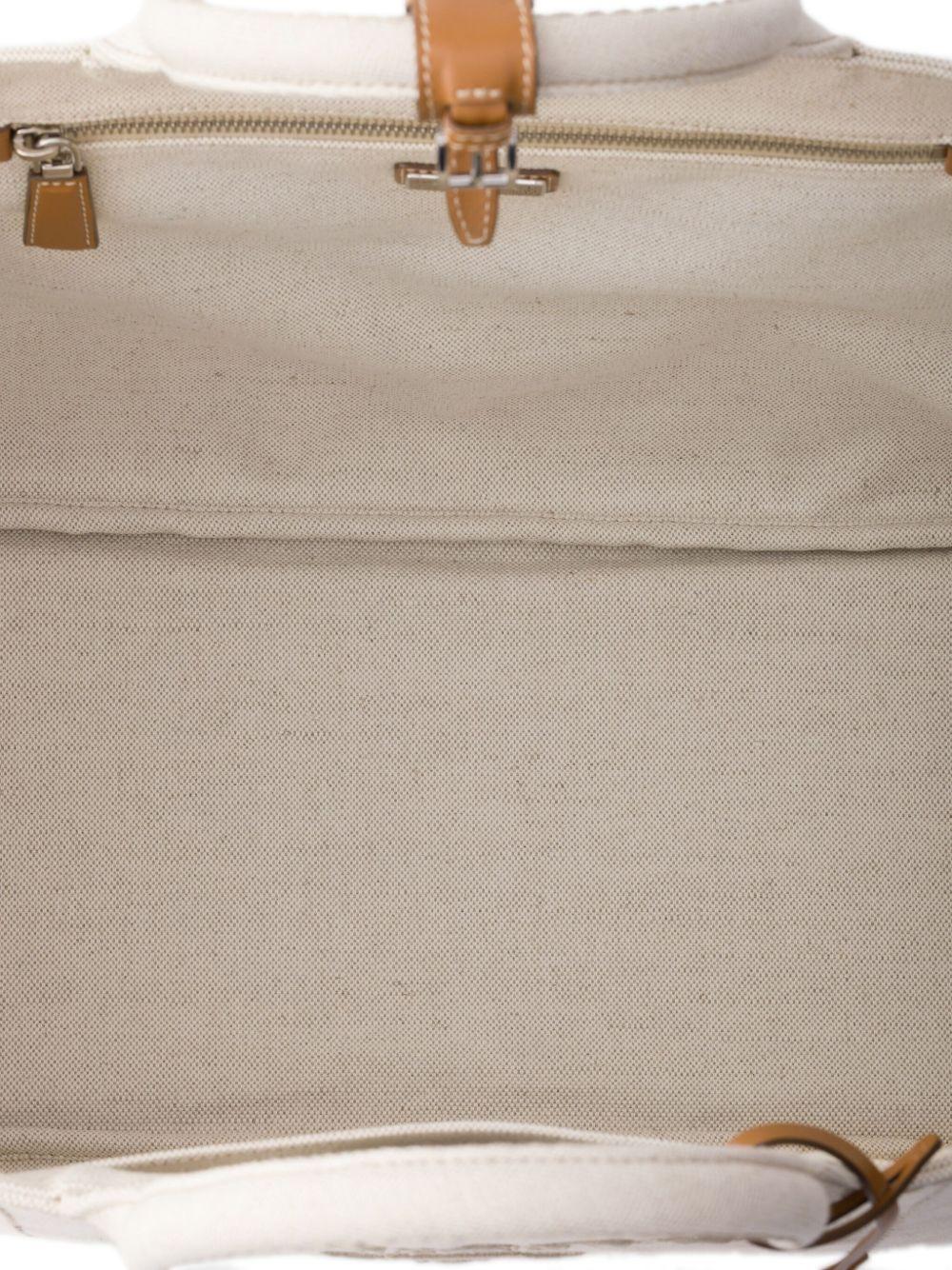 Prada Jardinière extra-large linen blend tote bag 2VG1312CX9 V-OOOF0018 PRADA 