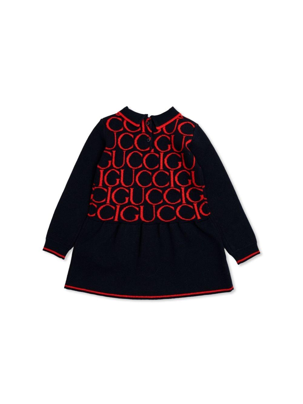 logo-jacquard dress 788080 XKD6Q4025 GUCCI KIDS 