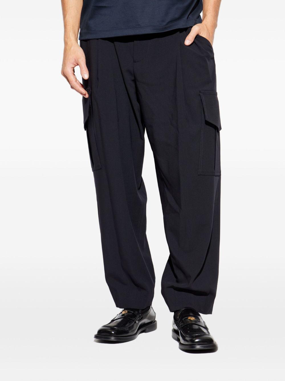 Single-pleat trousers in pure virgin wool crepe GM002252 TE10043UB109 GIORGIO ARMANI 