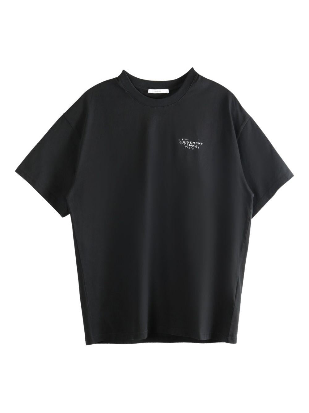 T-shirt in cotton with GIVENCHY Stamp print BM71NK3YSA 001 GIVENCHY 