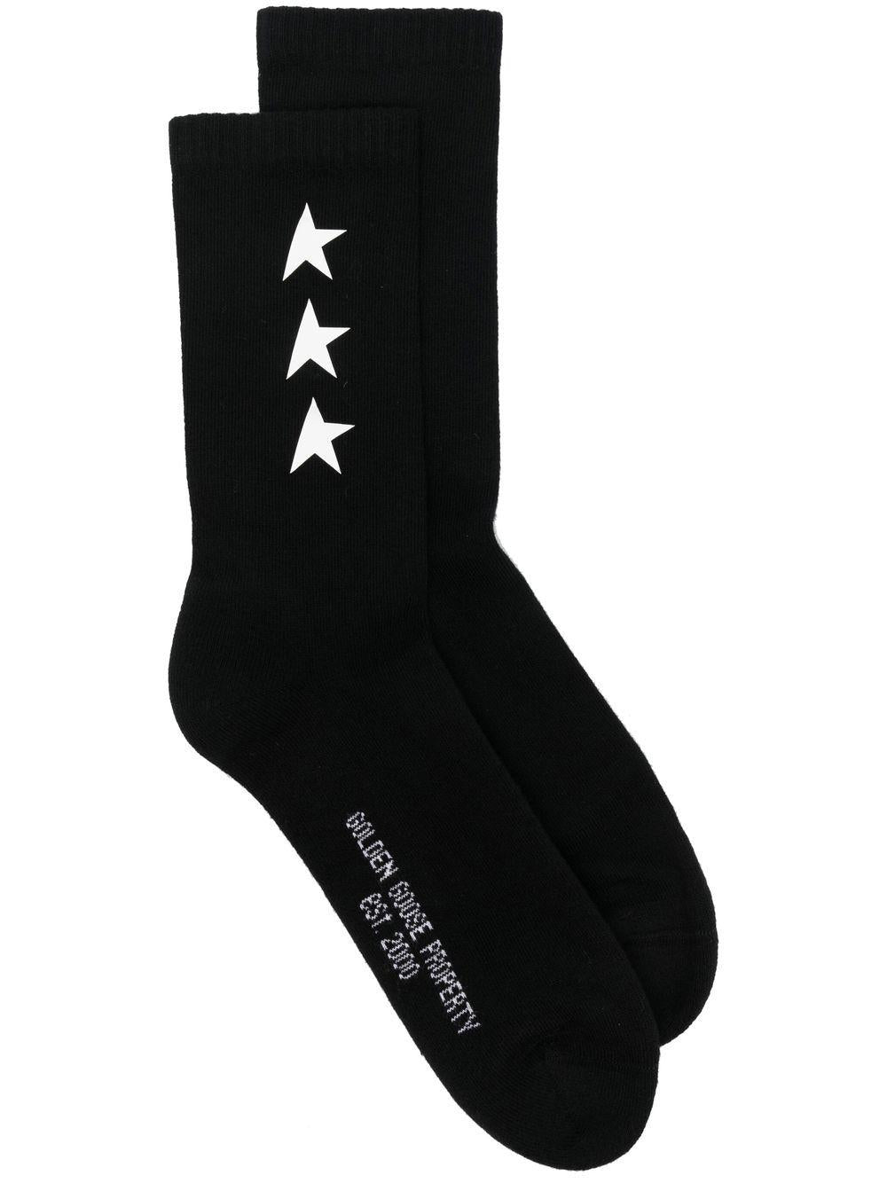 Logo embroidered socks GUP00911 P00086280203 GOLDEN GOOSE 