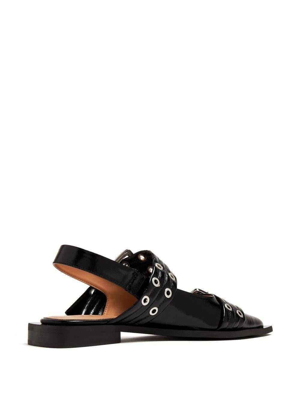 Feminine Buckle Ballerinas S2730 099 GANNI 