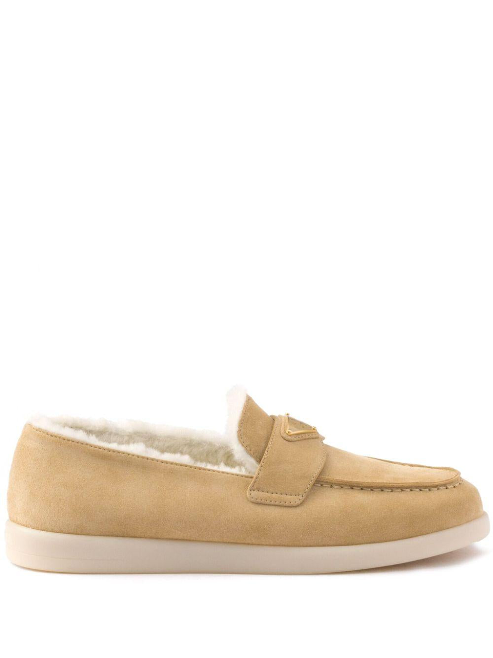 Suede and shearling loafers<BR/><BR/><BR/> 1D222N 3LPMF0379 PRADA 