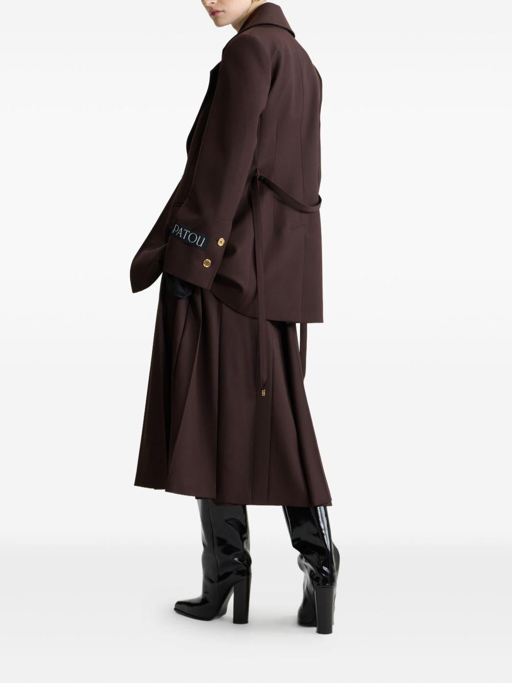 Longline single-breasted jacket in sustainable technical wool JA0610103 812B PATOU 