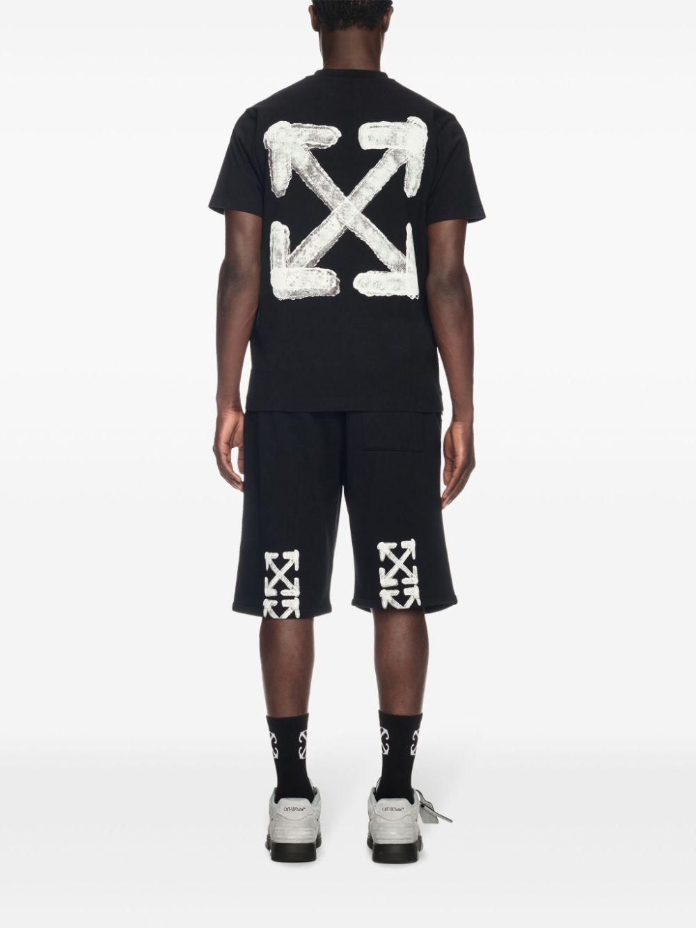 Spray Arrow T-shirt<BR/><BR/><BR/> OMAA027S25JER00B 1001 OFF-WHITE 