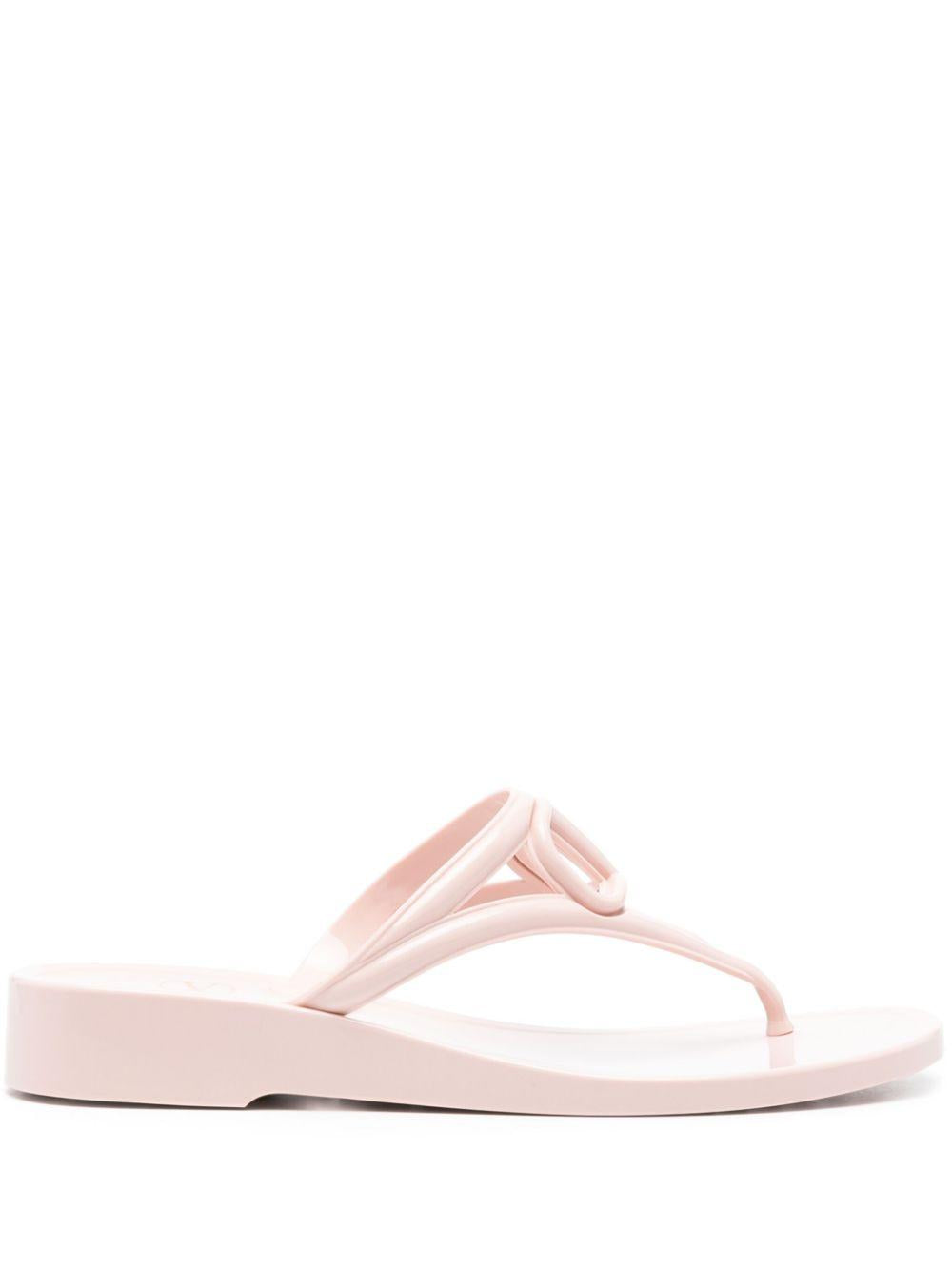 VLogo Signature thong sandal<BR/><BR/> 6W2S0IG8ZFV 16Q VALENTINO GARAVANI 