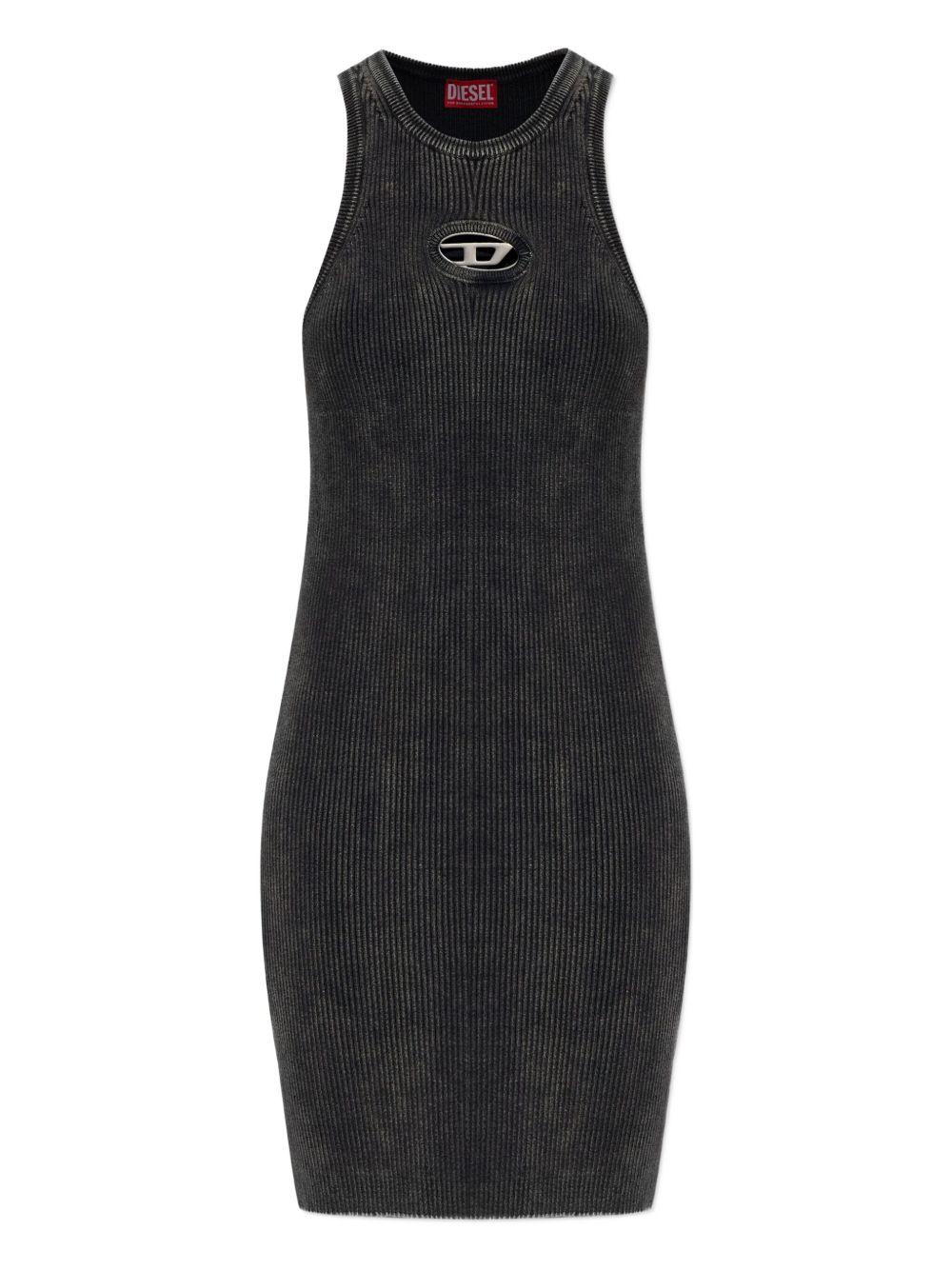 M-Anchorage logo-plaque ribbed mini dress A21698 0AKBQ900 DIESEL 