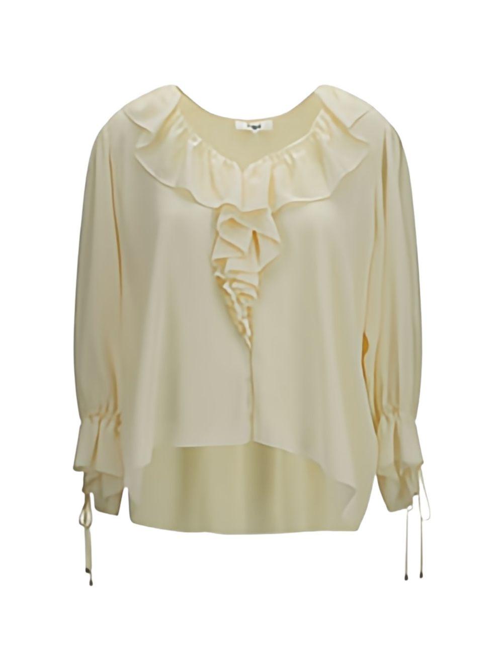 Chloè Cropped Ruffled Top CH26AHT72005 114 CHLOÉ 