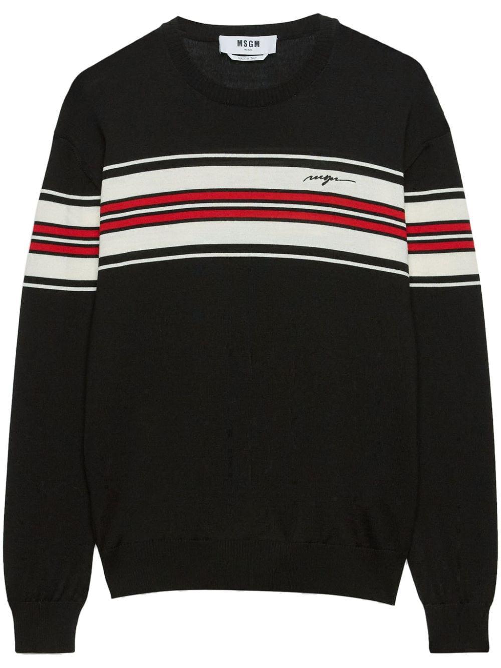 Chest stripe jumper<BR/><BR/><BR/> 3740MM208 24759499 MSGM 