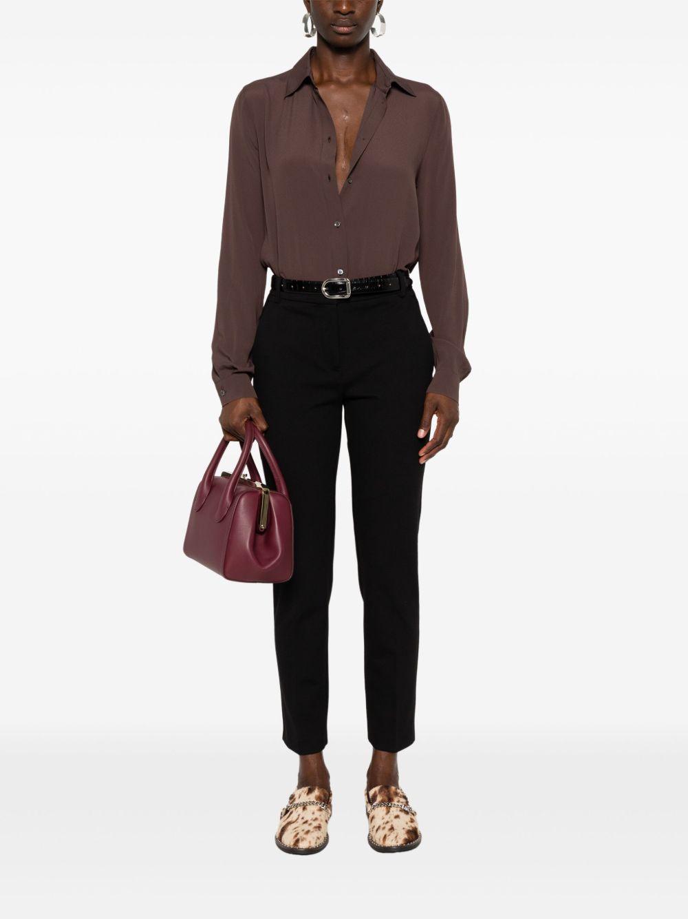 Technical fabric cigarette trousers 100155 A24DZ99 PINKO 