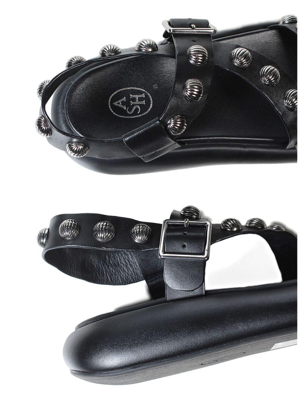 Vision sandals with shell detail VISION01 BLACK ASH 