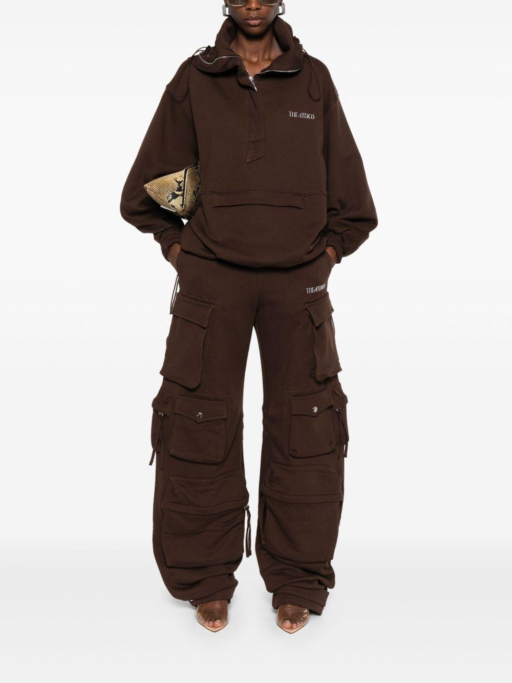 "Fern'' mauve fade long pants 251WCP00260 JJF007AA204 THE ATTICO 