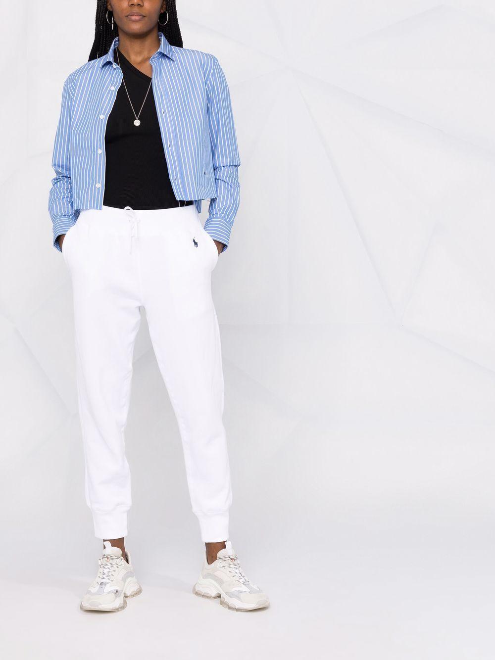 Elastic waist trousers 211794397002 WHITE POLO RALPH LAUREN 