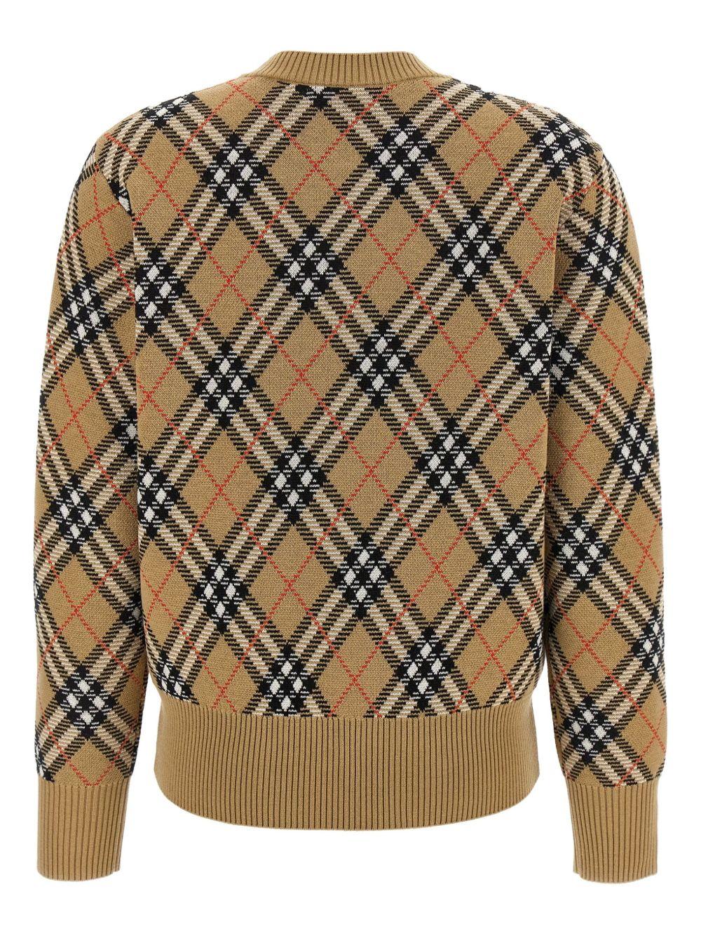 Wool and mohair blend pullover Check 8110514 C1309 BURBERRY 