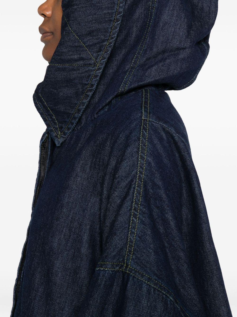 Jacket with hood and ruffles 010537 2381507 DRIES VAN NOTEN 