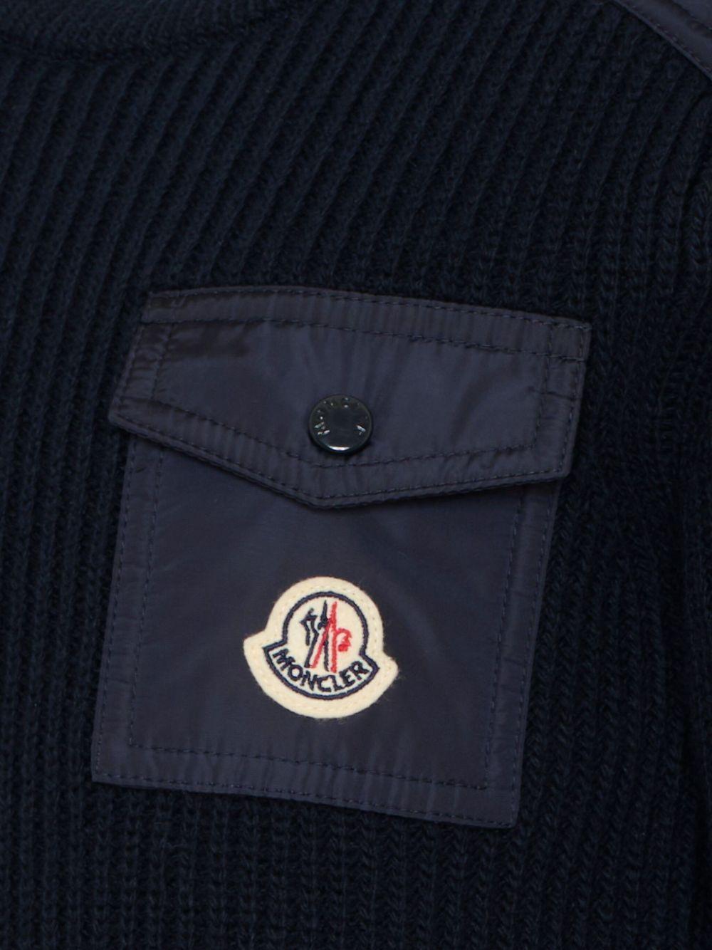 logo crew neck K29549C00010 M1241742 MONCLER KIDS 