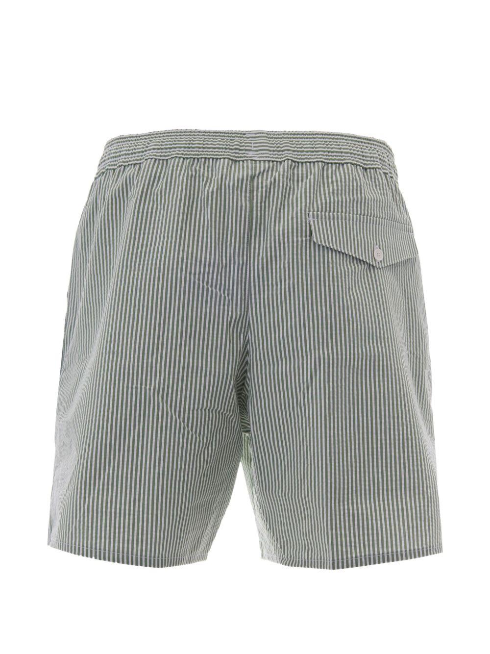 Mid-length striped swim shorts MH9089 1JA LACOSTE 