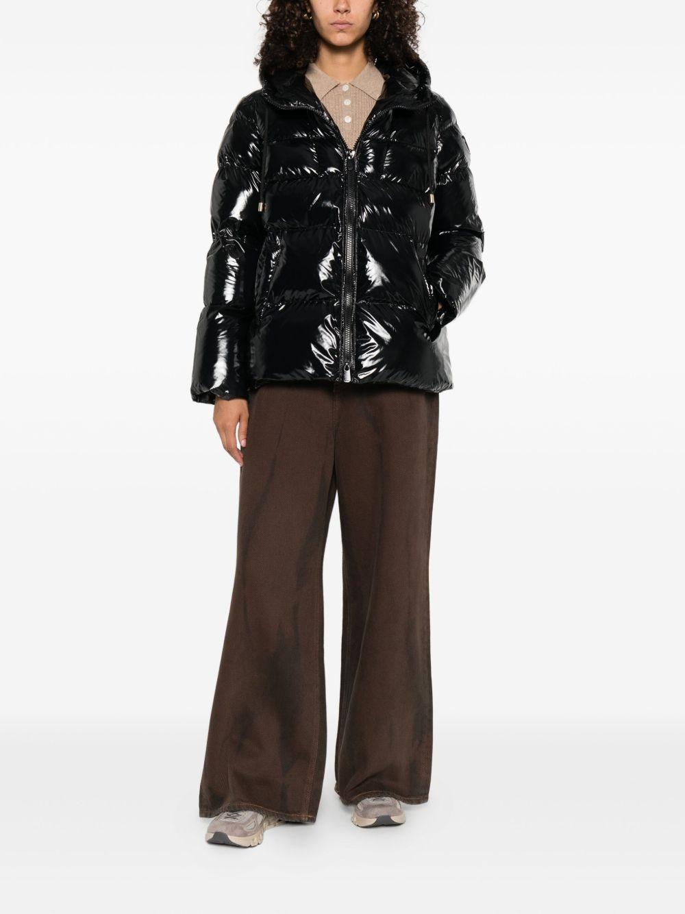 Caban jacket in crystal nylon 101597 A2P7Z99 PINKO 